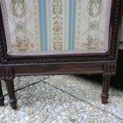 Small Louis XVI style mahogany screen