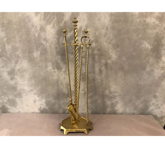 Antique brass mantelpiece. 19th-century