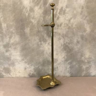 Servant of antique fireplace in vintage brass - 19th.