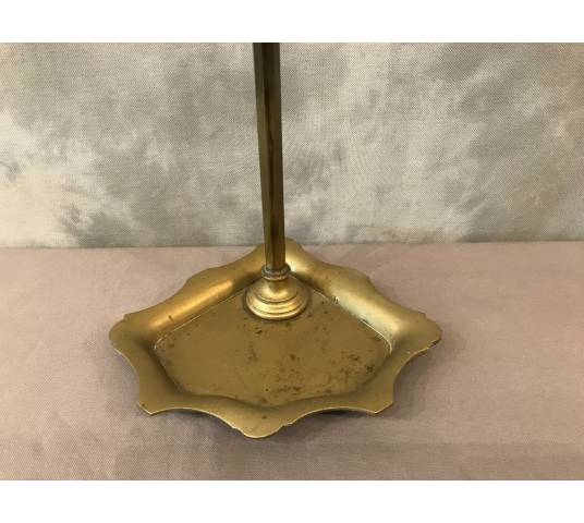 Servant of antique fireplace in vintage brass - 19th.