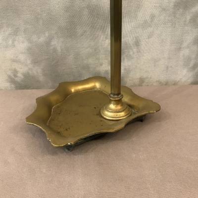 Servant of antique fireplace in vintage brass - 19th.