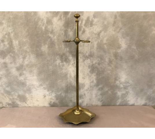 Servant of antique fireplace in vintage brass - 19th.