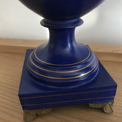 Paire de vase en tôle peinte d’époque 19ème