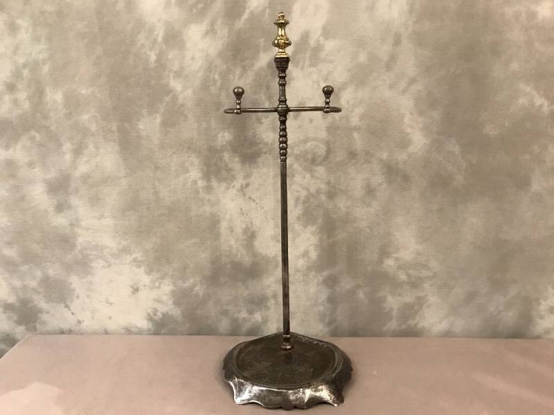 Servant of a former iron fireplace and bronze epoch 19th.