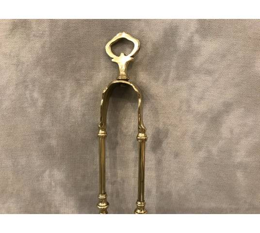 Antique brass chimney clip 19 th