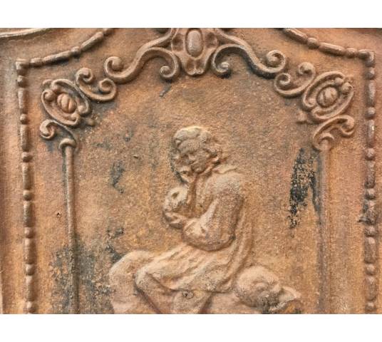 Stack plate in period cast iron 18 th