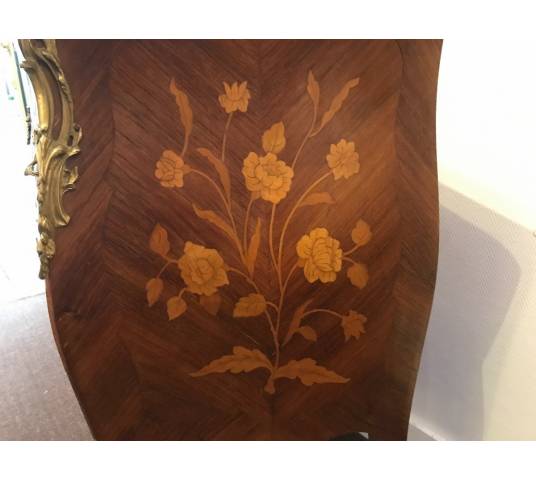 Small conveniently peeled in vintage marquetry XXth