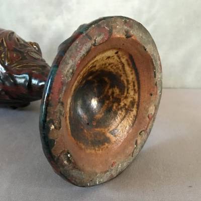 Rare ceramic oil lamp Art Nouveau Dalpayrat