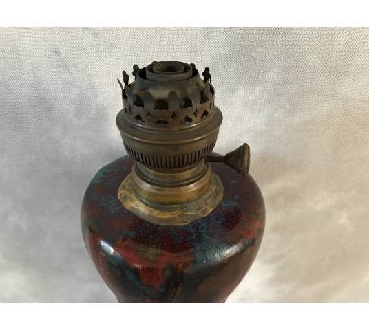 Rare ceramic oil lamp Art Nouveau Dalpayrat