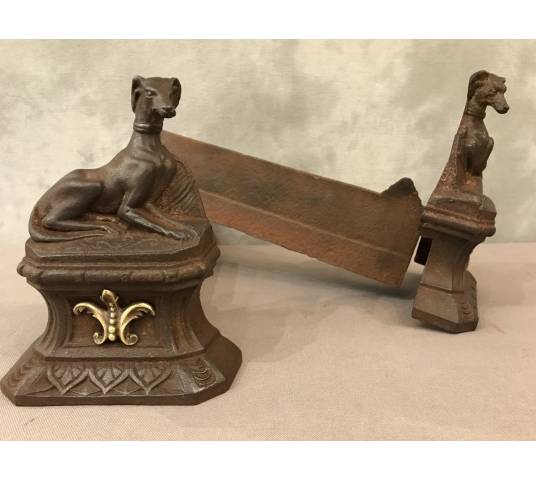 Old cast iron channels representing period dogs 19 th