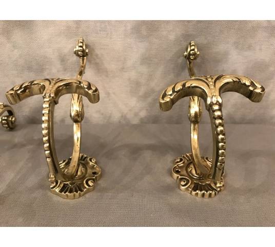 Set of mantles, antique bronze leges of epoch 19 th