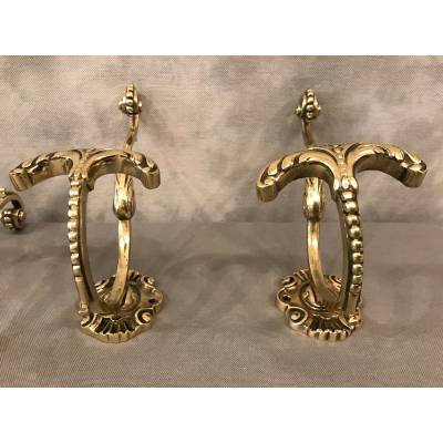 Set of mantles, antique bronze leges of epoch 19 th