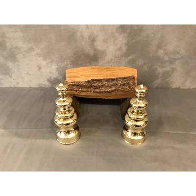 Vintage brass track pair 19 th Louis Philippe
