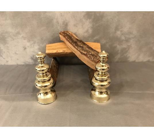 Vintage brass track pair 19 th Louis Philippe