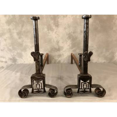 Great pair of vintage iron tracks 18 th