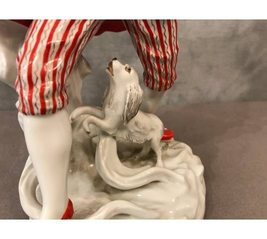 Personnage en porcelaine Allemande du Heubach d'époque 20 ème