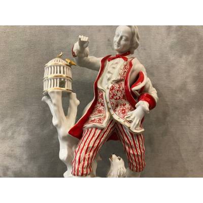 Personnage en porcelaine Allemande du Heubach d'époque 20 ème