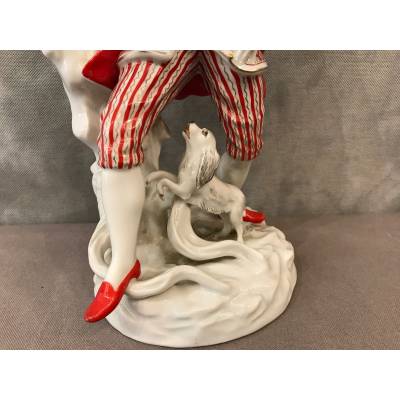 Personnage en porcelaine Allemande du Heubach d'époque 20 ème