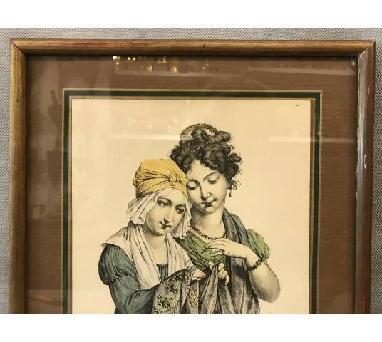 Gravure de Boilly  du 19 ème «  l’envie »