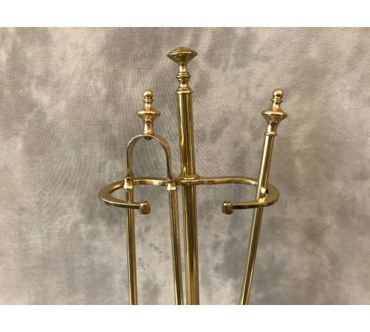 Antique brass mantelpiece - 19th century