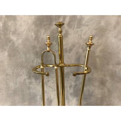 Antique brass mantelpiece - 19th century