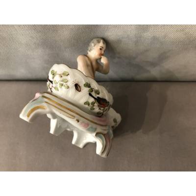 Saleron en porcelaine d'époque 18 ème