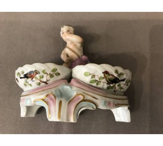 Saleron en porcelaine d'époque 18 ème