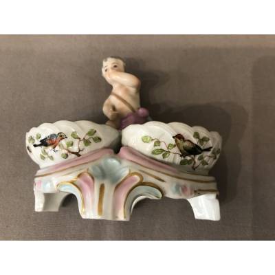 Saleron en porcelaine d'époque 18 ème