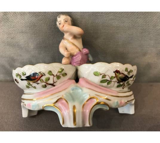 Saleron en porcelaine d'époque 18 ème