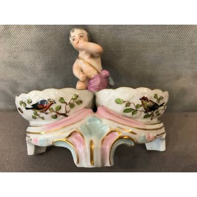 Saleron en porcelaine d'époque 18 ème