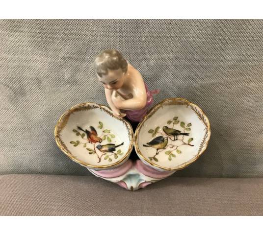 Saleron en porcelaine d'époque 18 ème