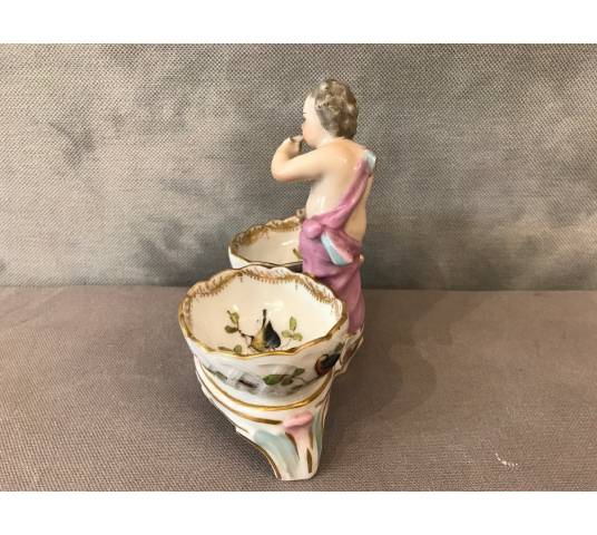 Saleron in porcelain of period Saxony 18 th