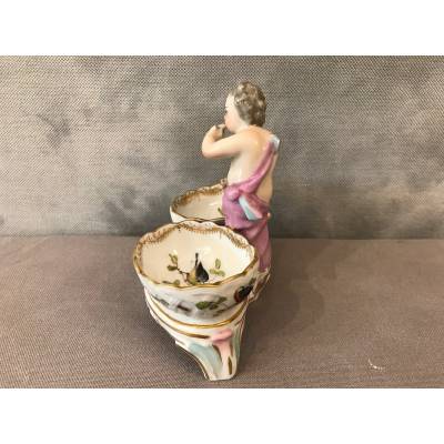 Saleron in porcelain of period Saxony 18 th