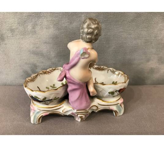 Saleron en porcelaine d'époque 18 ème