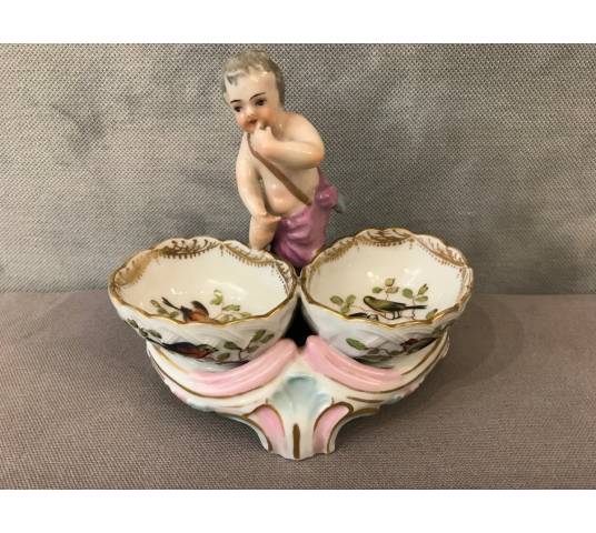 Saleron en porcelaine d'époque 18 ème