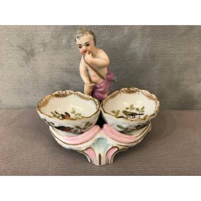 Saleron en porcelaine d'époque 18 ème