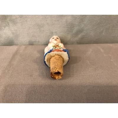 Coquin bottle cap of period porcelain 19 th