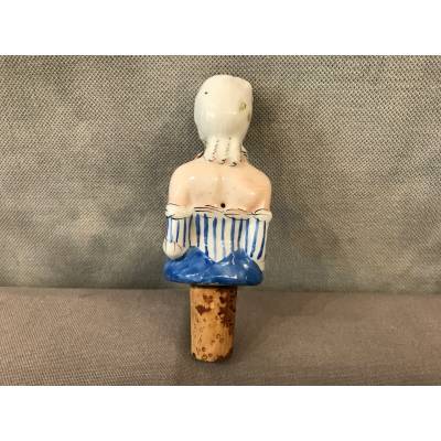 Coquin bottle cap of period porcelain 19 th