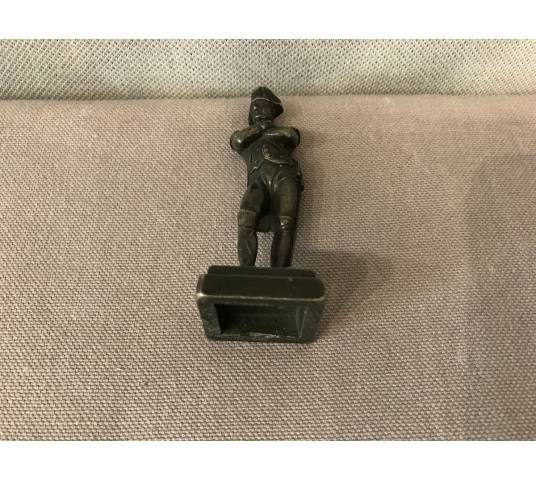 Napoléon en bronze argenté miniature fin 19ème