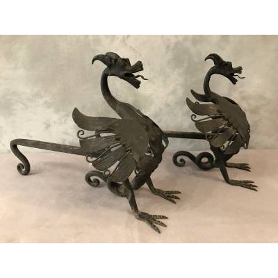 Pair of iron tracks circa 1950 model to dragons