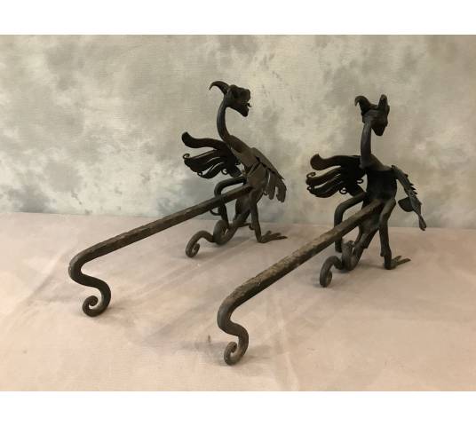 Pair of iron tracks circa 1950 model to dragons