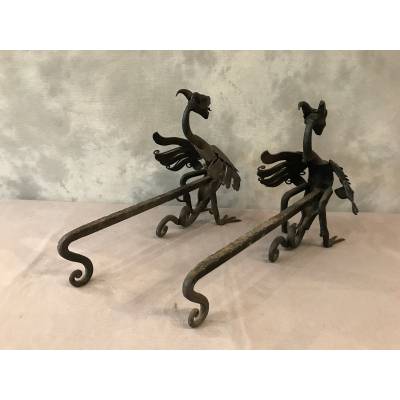 Pair of iron tracks circa 1950 model to dragons