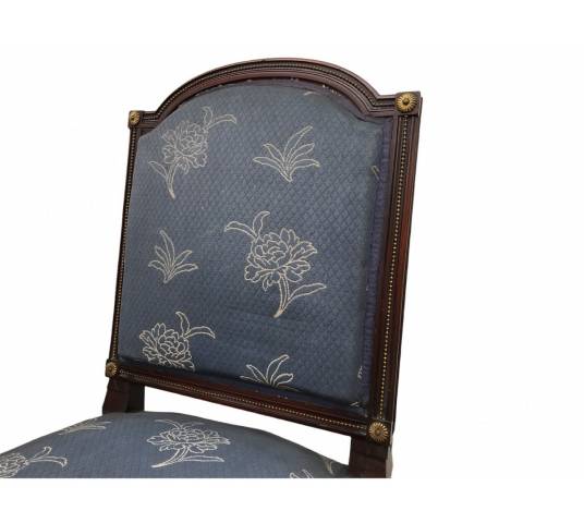Pair of chairs held in mahogany 19 th Napoleon III Louis XVI