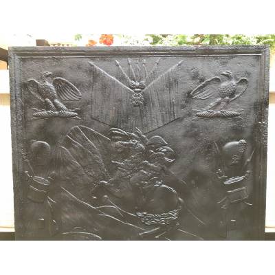 Stack plate in vintage cast iron 19 th reason Napoleon