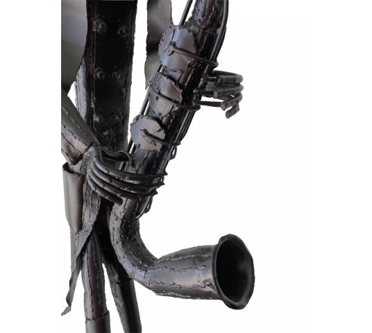 Two welded iron sculptures by artist "Jean Alexandre Delattre"