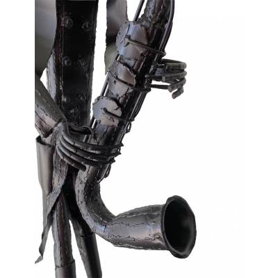 Two welded iron sculptures by artist "Jean Alexandre Delattre"