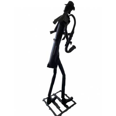 Two welded iron sculptures by artist "Jean Alexandre Delattre"