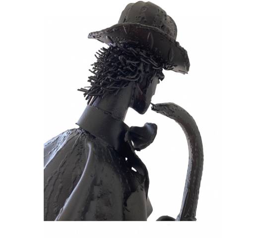 Deux sculptures en fer soudés de l'artiste "Jean Alexandre Delattre"
