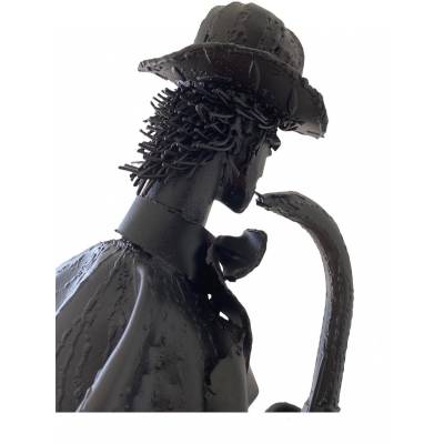 Two welded iron sculptures by artist "Jean Alexandre Delattre"