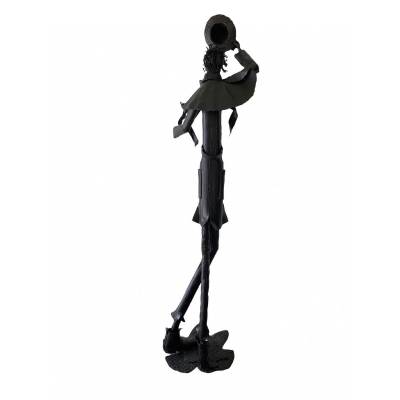 Two welded iron sculptures by artist "Jean Alexandre Delattre"